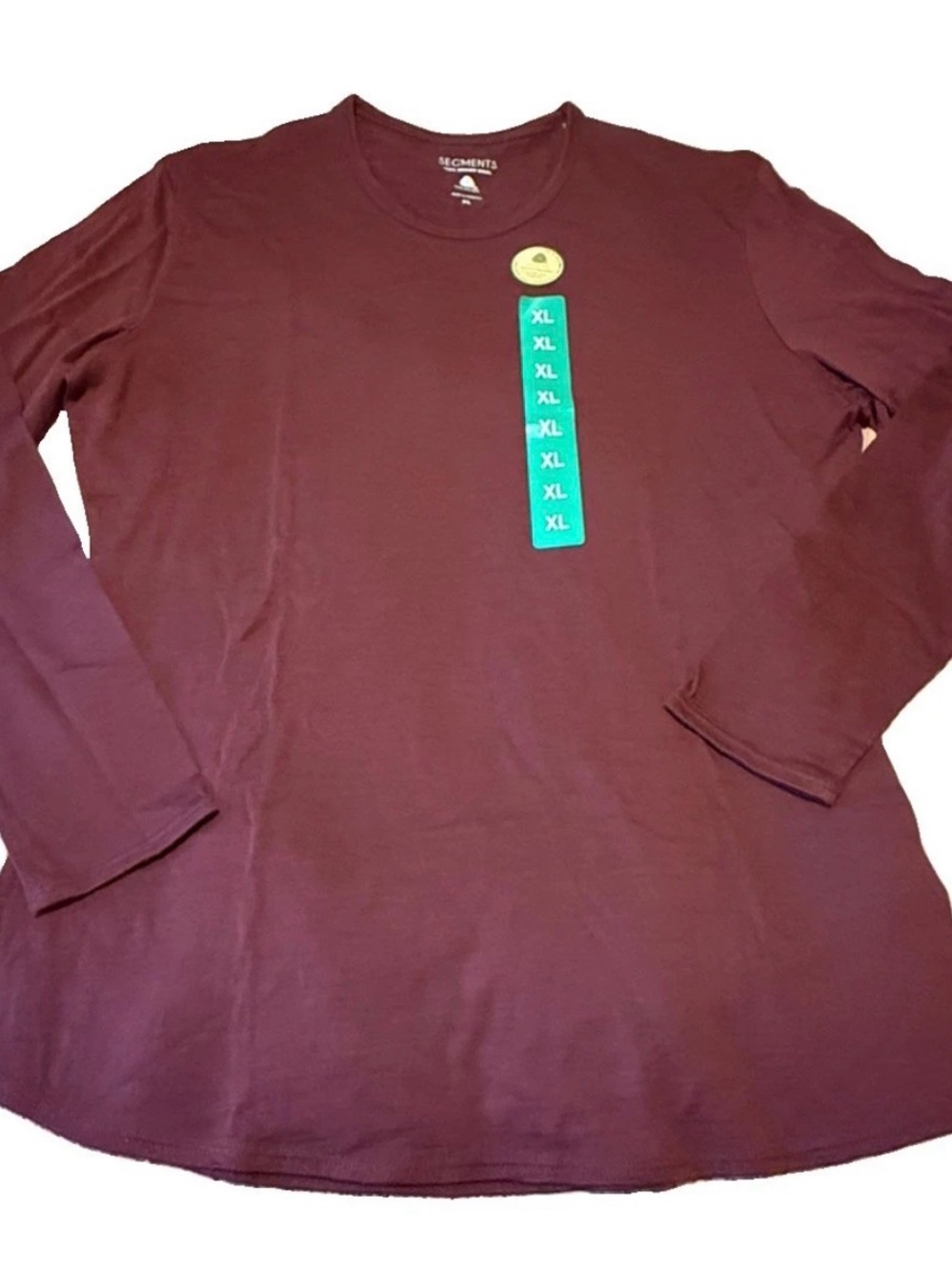 Seg'ments 100% Merino Wool Womens Long Sleeve Base Red Tee Top Shirt NEW NWT